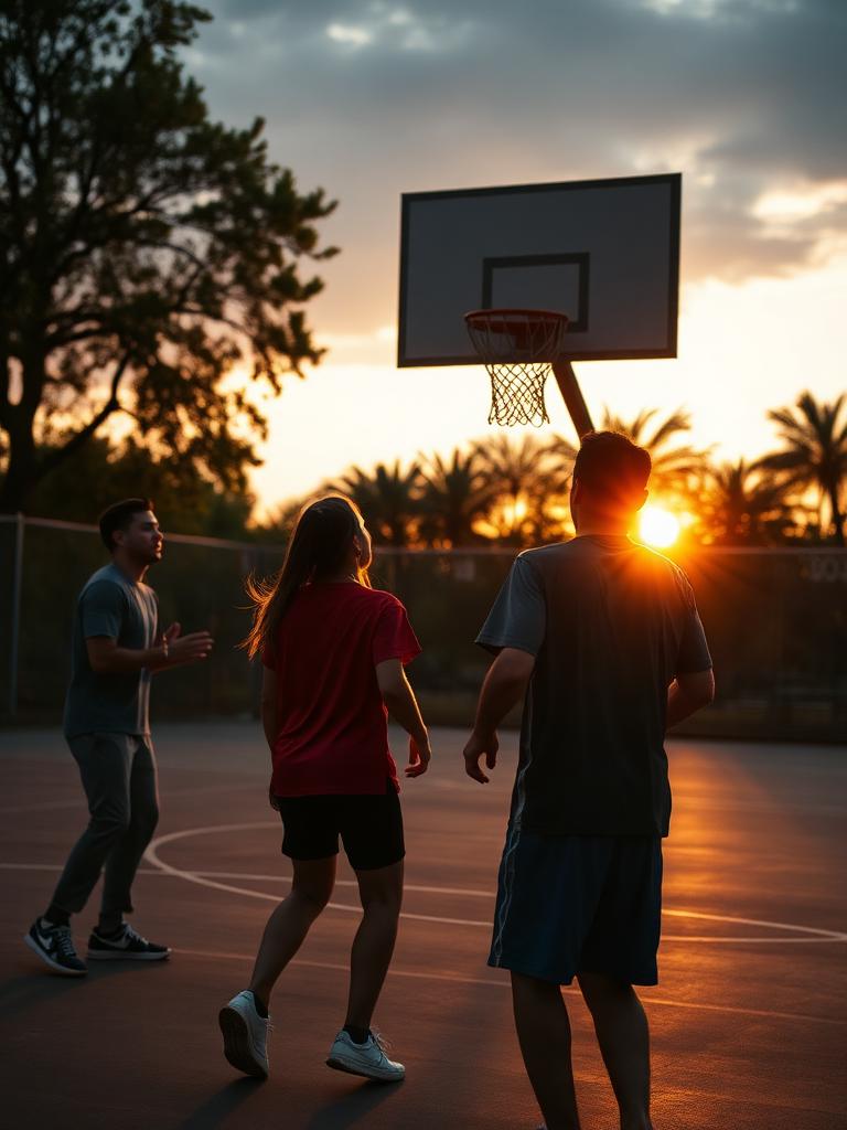 Basket-ball en extérieur