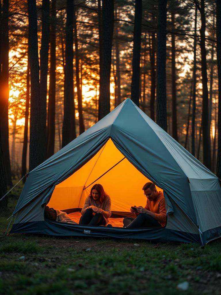 Camping en forêt