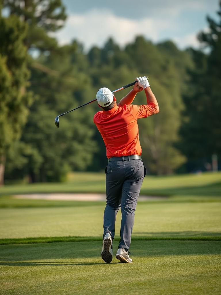 Golf sur un green